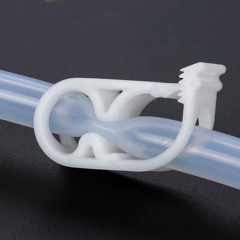 Bwexxt 10Pcs White Plastic Tubing Clamps 1/4" - 1/2" Adjustable Tube Clamp Laboratory Pinch Valve Flow Control Hose Clamp for Beer Bottle and Infusion Bottle Clamps Workholding Devices - Image 5